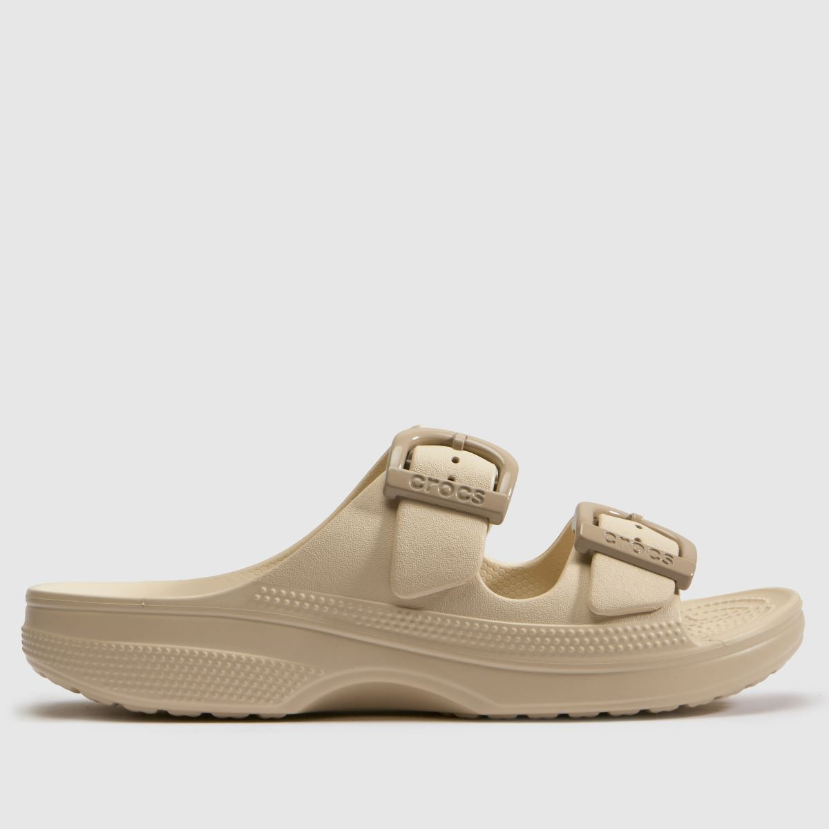 Crocs Saturday Enamel Buckle in Beige